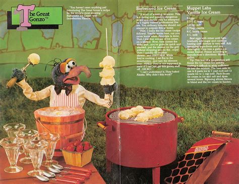 The Muppet Picnic Cookbook 1981 Top Hat Sasquatch