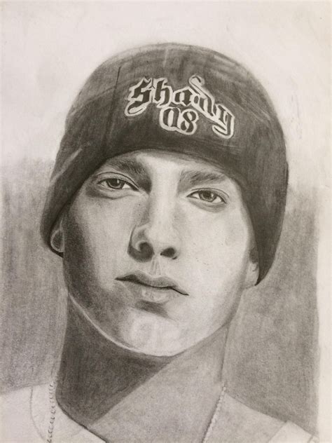 Eminem Sketch Pencil On A4 Eminem Drawing People Celebrity Art