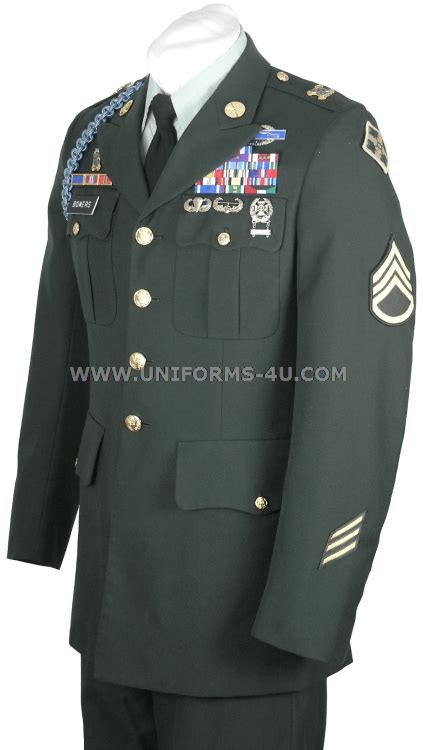 Us Army Class A Male Enlisted Green Uniform