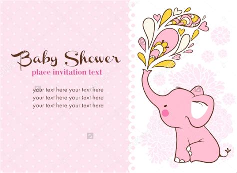 sample baby shower invitations word psd ai eps