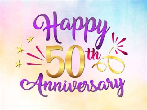 Happy 50th Anniversary Svg File For Cricut Gold Wedding Fifty Etsy