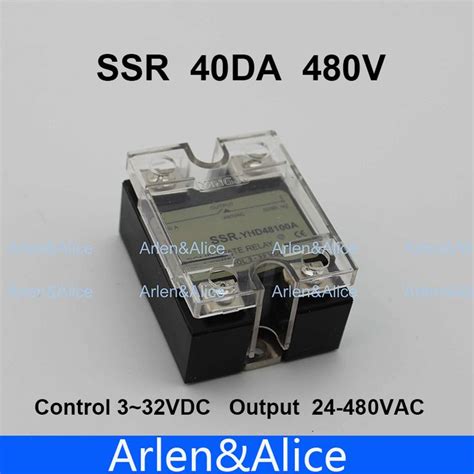 40da Ssr Control 3 32v Dc Output 24480vac High Voltage Single Phase Ac