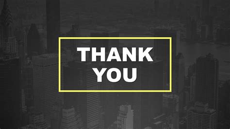 Simple Thank You Slide Ppt Template Yellow Colored Slide Slidemodel My XXX Hot Girl