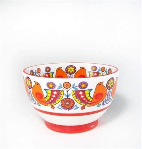 Pin By Surly Bird Boutique Affordab On I Need This Ceramic Birds Retro Prints Bowl
