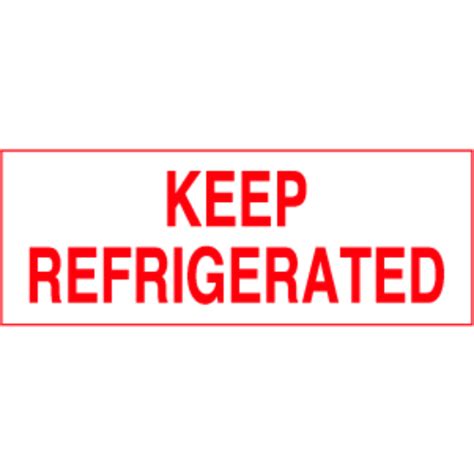 Keep Refrigerated Label Red On White 2 X 5 38 Hollistons Inc