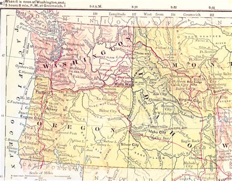 Northwest Usa Map With Cities United States Map