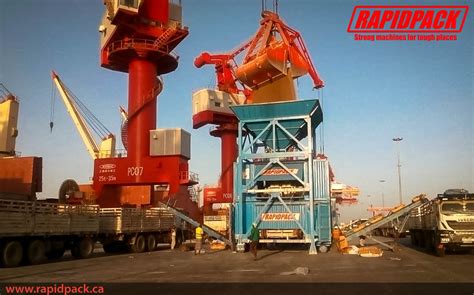 Rapidpack Bulk Cargo Handling Solution Bagging Operation At The Port
