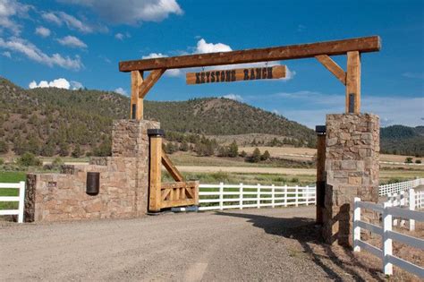 Any Finish To A Ranch Ranch Gates Ranch Entrance Ideas Farm Entrance