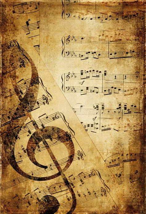 Vintage Music Note Wallpaper High Quality Resolution Harmony