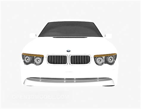 White Bmw Car Sedan Type Free 3d Model Max Open3dmodel