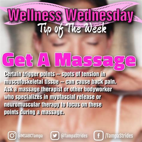 Wellness Wednesday Get A Massage Health And Wellness Quotes Wellness Wednesday Massage