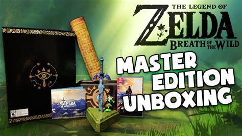 Breath Of The Wild Master Edition Unboxing Youtube