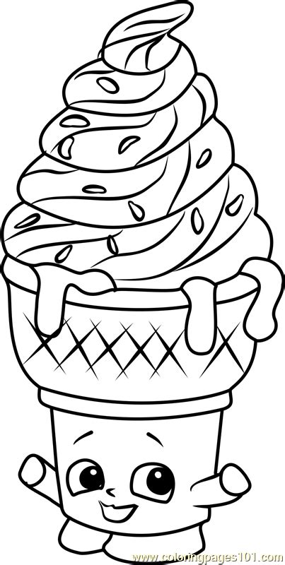 Cool ice cream coloring pages (pdf printable). Unicorn Ice Cream Cone Coloring Page