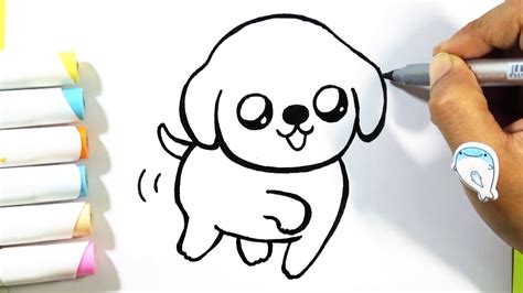 How To Draw Puppy Cute Easy Youtube