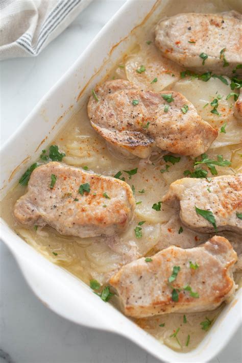 Pork Chops And Scalloped Potatoes Casserole Grandma’s Treasured Recipes