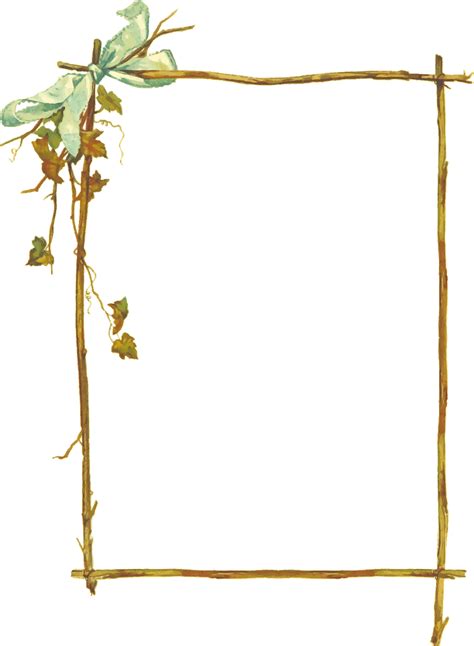 Cadre Branches Et Feuilles Png Transparents Stickpng