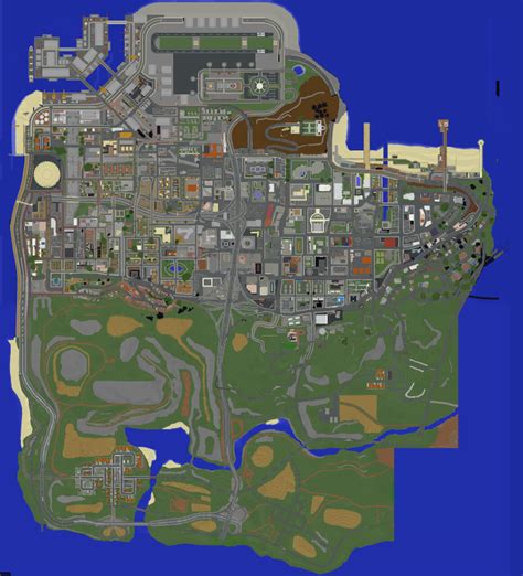 Gta San Andreas Map Ls Countryside Minecraft Map