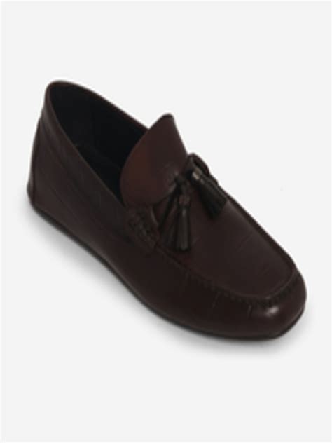 Buy Aldo Men Brown Solid Leather Loafers Casual Shoes For Men