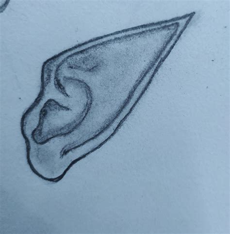 Any Suggestion To Help Me Improve This Elf Ear Drawing It Is My First