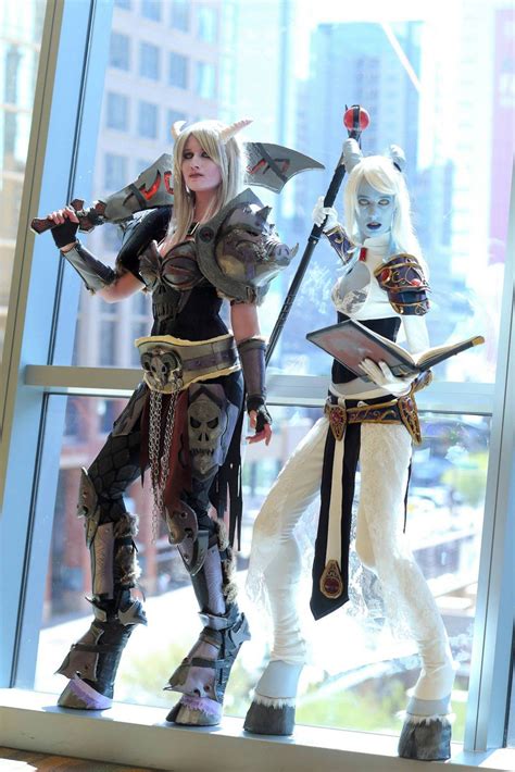 Draenei Duo At Phoenix Comicon 2015 By Firelight Cosplay