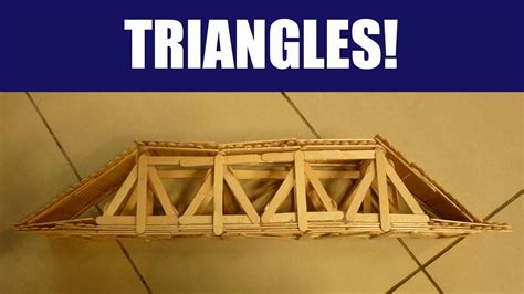 Popsicle Sticks Building A Strong Truss Bridge With Triangles Truss