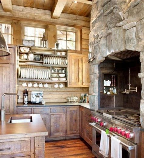 44 Stunning Rustic Mountain Farmhouse Decorating Ideas Rustic