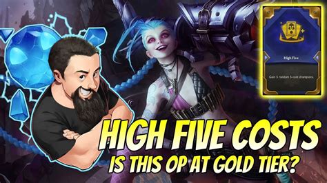 High Five Costs Is This Op At Gold Tier Tft Neon Nights