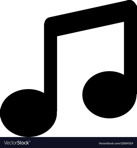 Music Notes Icon Flat Royalty Free Vector Image