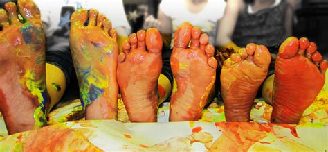 Painted Feet Be Healthy