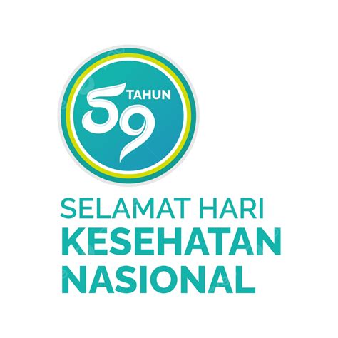 Logo Hari Kesehatan Nasional Ke Dan Hkn Vektor Logo Hari Kesehatan Nasional Logo