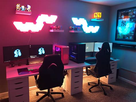 Gamer Couple Goal 2022 Cute And Cozy Couples Side By Side Gaming Room