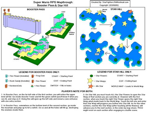 Super Mario Rpg Legend Of The Seven Stars Booster Passstar Hill Map