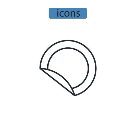 Sticker Icons Symbol Vector Elements For Infographic Web 9483874 Vector