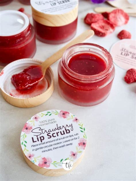 Amazing Diy Strawberry Lip Scrub The Fresh Cooky