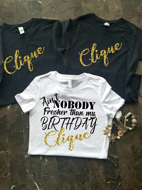 Birthday Group Shirts Birthday Party Shirts Birthday Clique Shirts