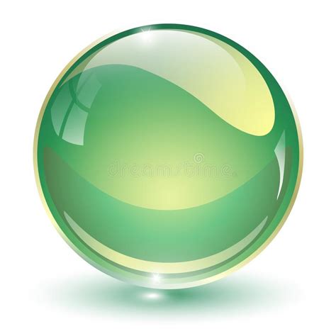 Glass Sphere Green Stock Vector Illustration Of Crystal 126239517