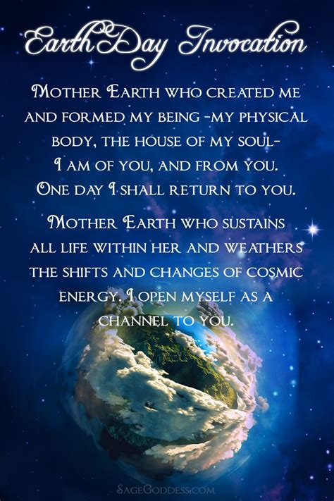 It feels like snow and stars. 10 Ways to Honor and Celebrate the Mother Goddess on Earth Day | Mother nature quotes, Earth day ...