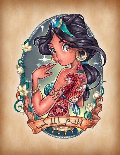 Disney Princess Pin Up Style