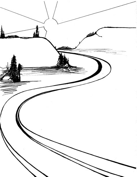 Road Clipart Black And White Free Download On Clipartmag