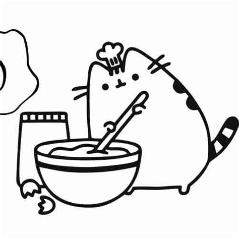 Kawaii Pusheen Coloring Pages Pusheen Coloring Pages 70 Pieces Print