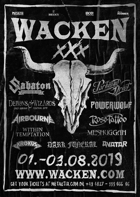 Wacken open air 2019 è un festival che avrà luogo il 01/08/2019 alle 16:00 nel wacken open air gelände, itzehoe, germania. Wacken 2019: Tag 7 - Thrash, Hardcore und Country Rock ...