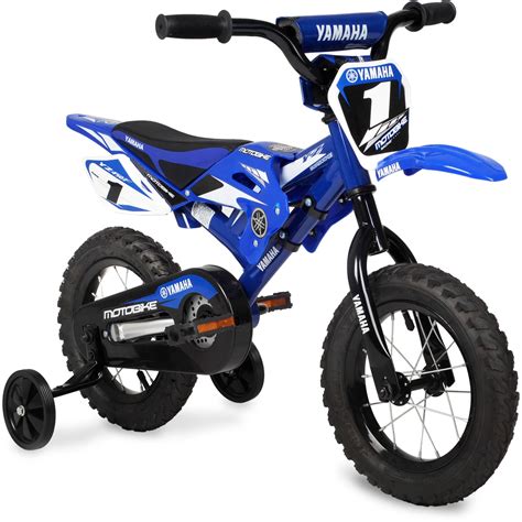 Boys Kids Bike Yamaha Moto Childs Bmx 12 Blue 2 4 Wheels Children