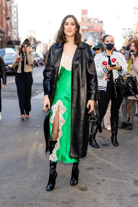 Alexa Chung Brought Her Fashion A Game To New York Fashion Week Aw