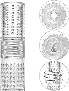 Male Masturbators Manual Sucking Extrusion Portable Transparent Pocket