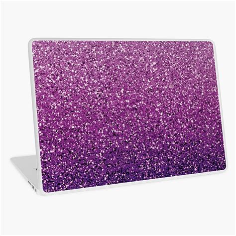 Purple Ombré Glitter Laptop Skin For Sale By Speckled Redbubble