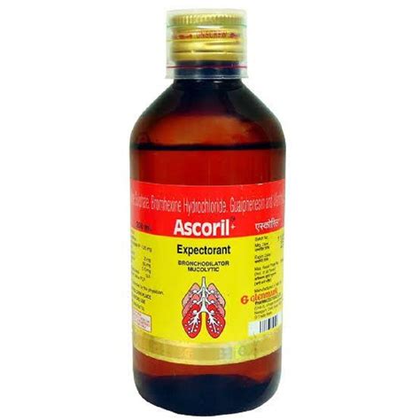 Ascoril Ls Cough Syrup 150 Ml Bottle Size 200ml Rs 110 Bottle Id