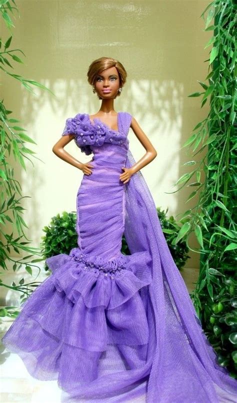 Barbie Purple Barbie Gowns Barbie Dress Doll Dress Gowns Of Elegance Elegant Gowns Moda