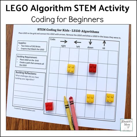 Coding For Beginners Lego Algorithm Stem Activity