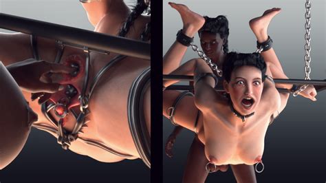 rule 34 2girls 3d adeptus12 anastasia ass bondage breasts chained dark skin female helpless