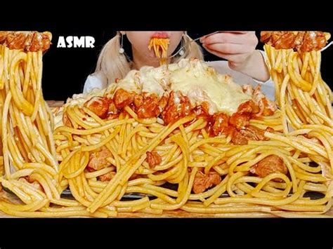 Asmr Spaghetti With Meat Eating Sounds Mukbang Youtube